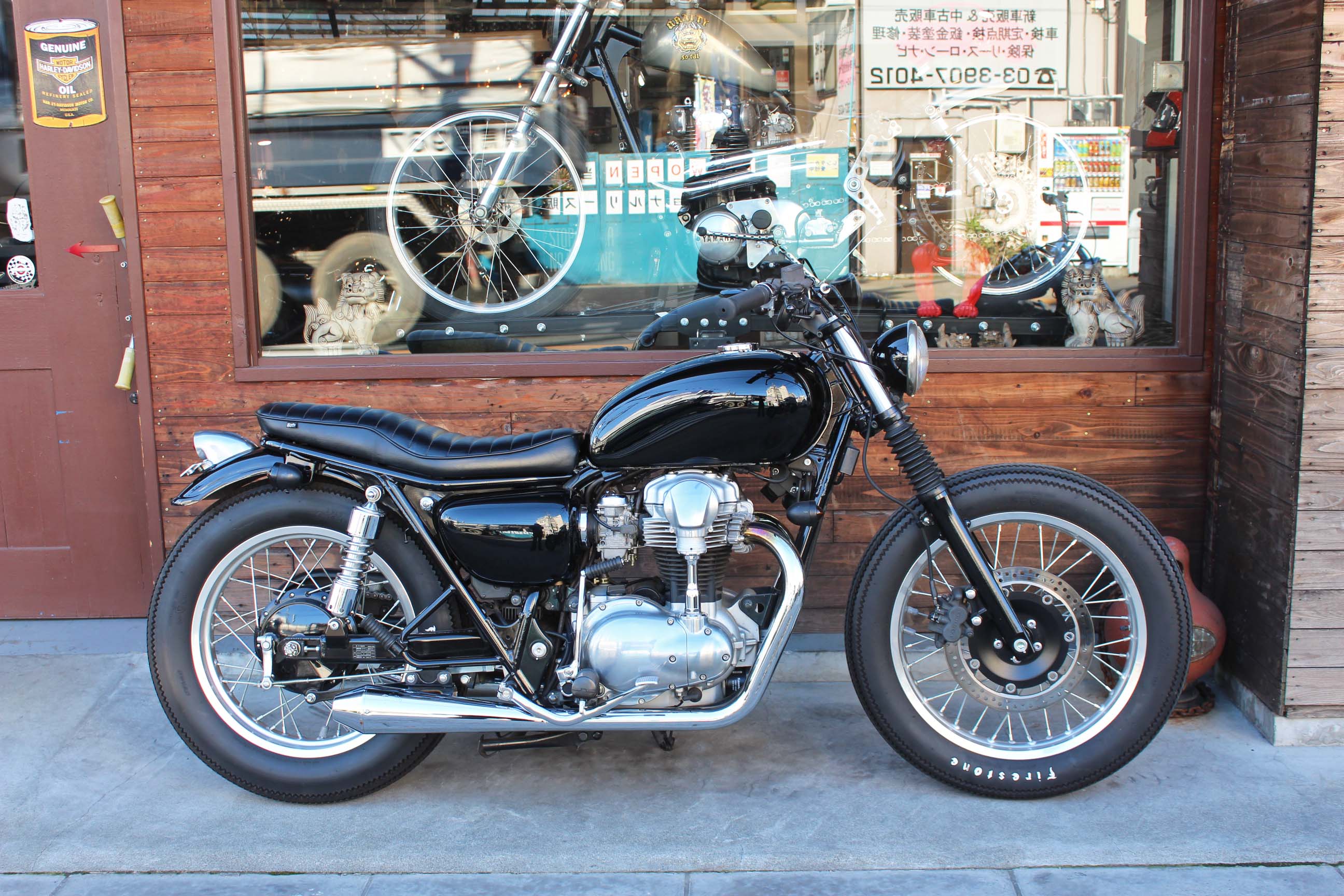 08 Kawasaki W650 Street Bobber Bratstyle ブラットスタイル